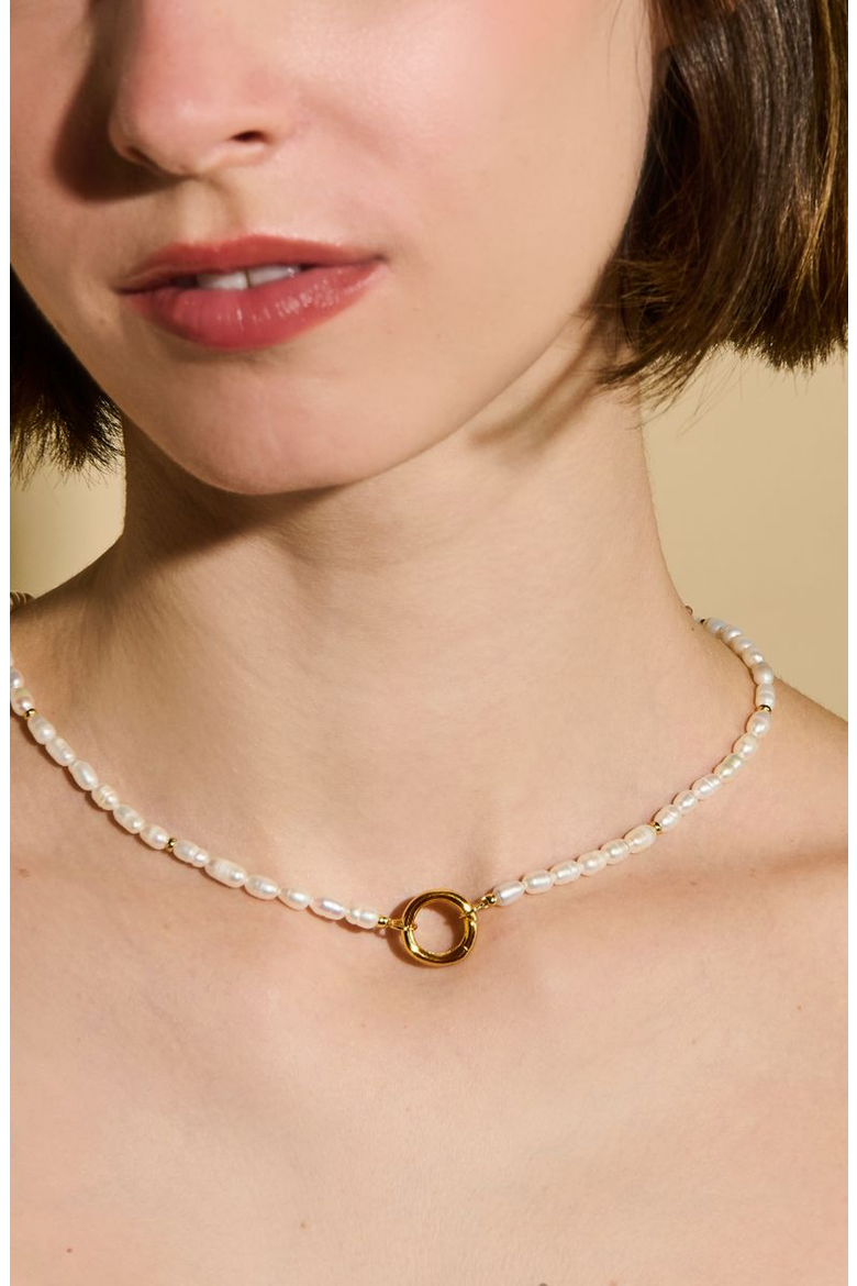 Pearl Energy Gemstone Necklace, Alternate, color, Pearl