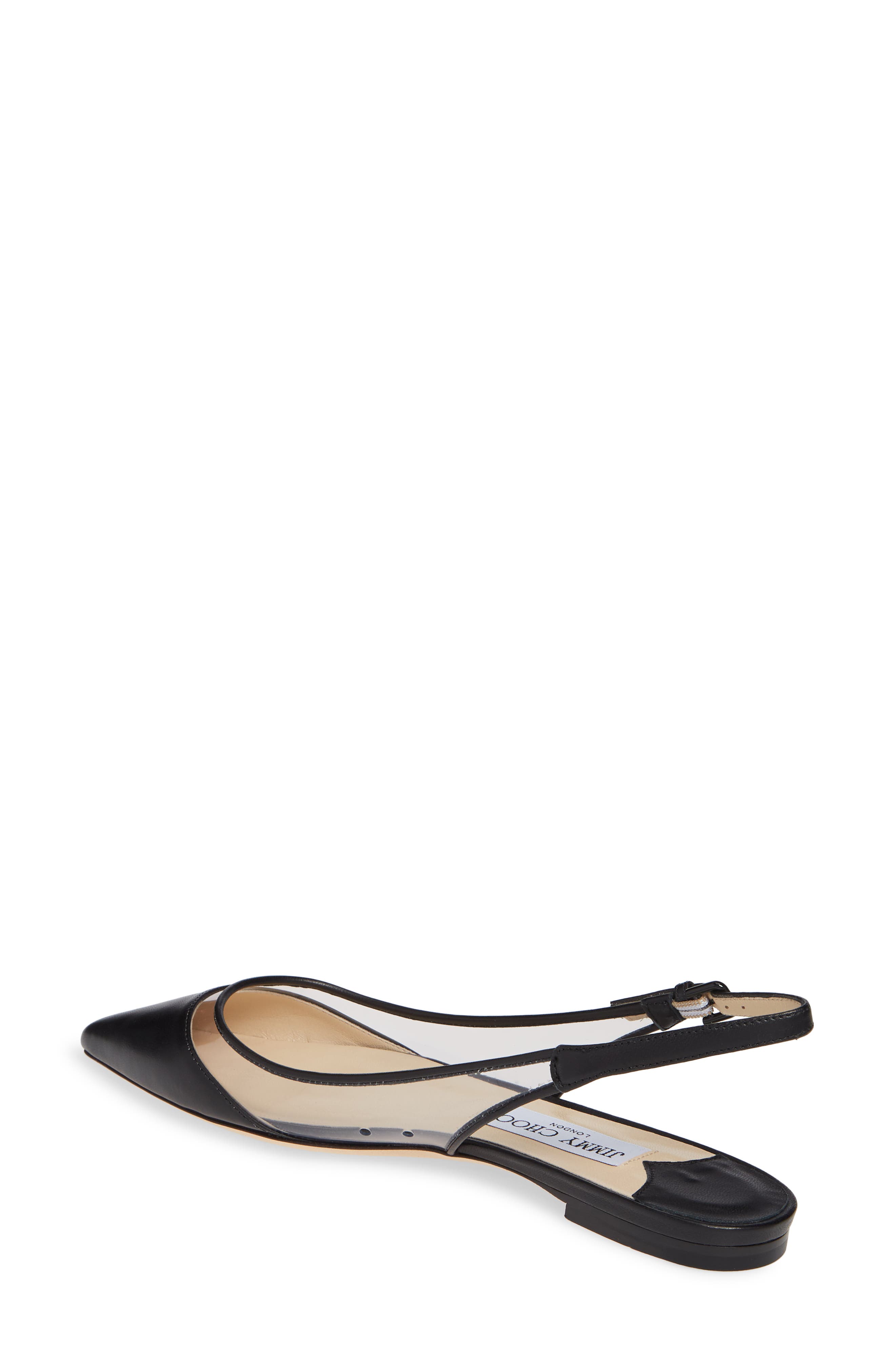 Jimmy Choo Erin Clear Slingback Flat, Alternate, color, 
