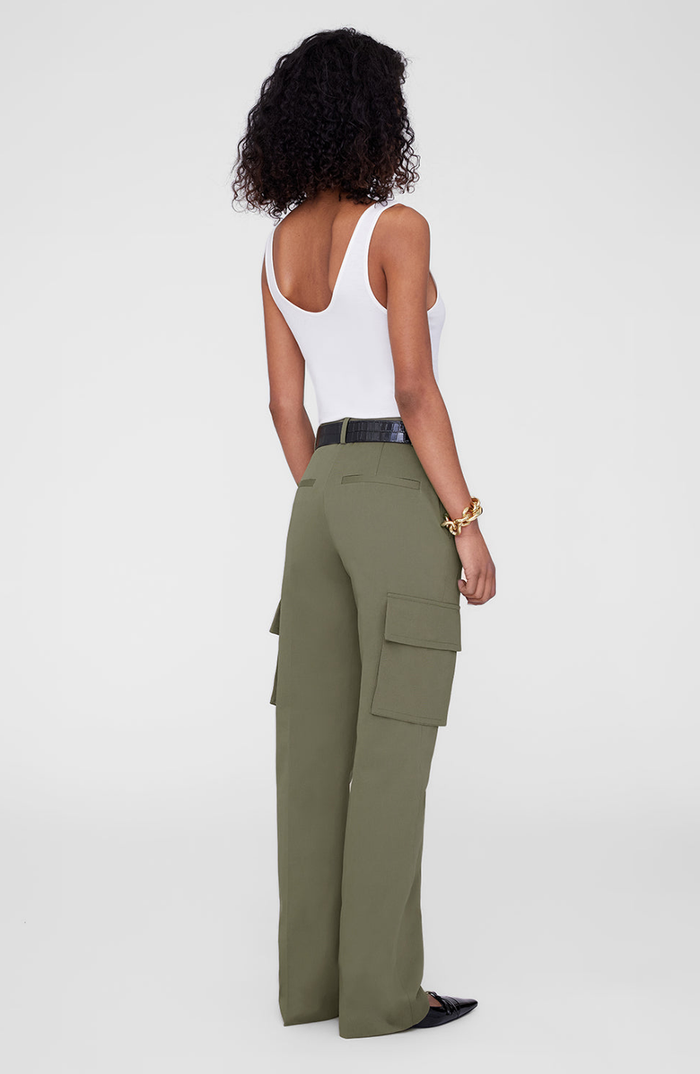 ANINE BING Dayton Cargo Pant, Alternate, color, Olive