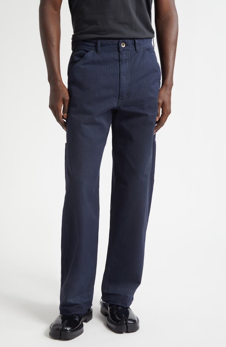 Maison Margiela Straight Leg Carpenter Jeans, Main, color, Stone Washed Navy