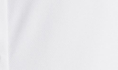 7 Diamonds Owen Solid Short Sleeve Performance Button-up Shirt In White