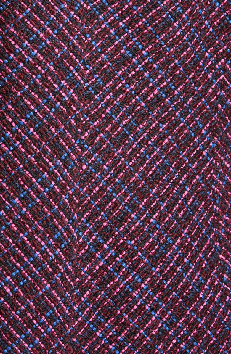 Rebecca Taylor Fringe Detail Cotton & Wool Tweed Jacket, Alternate, color, 