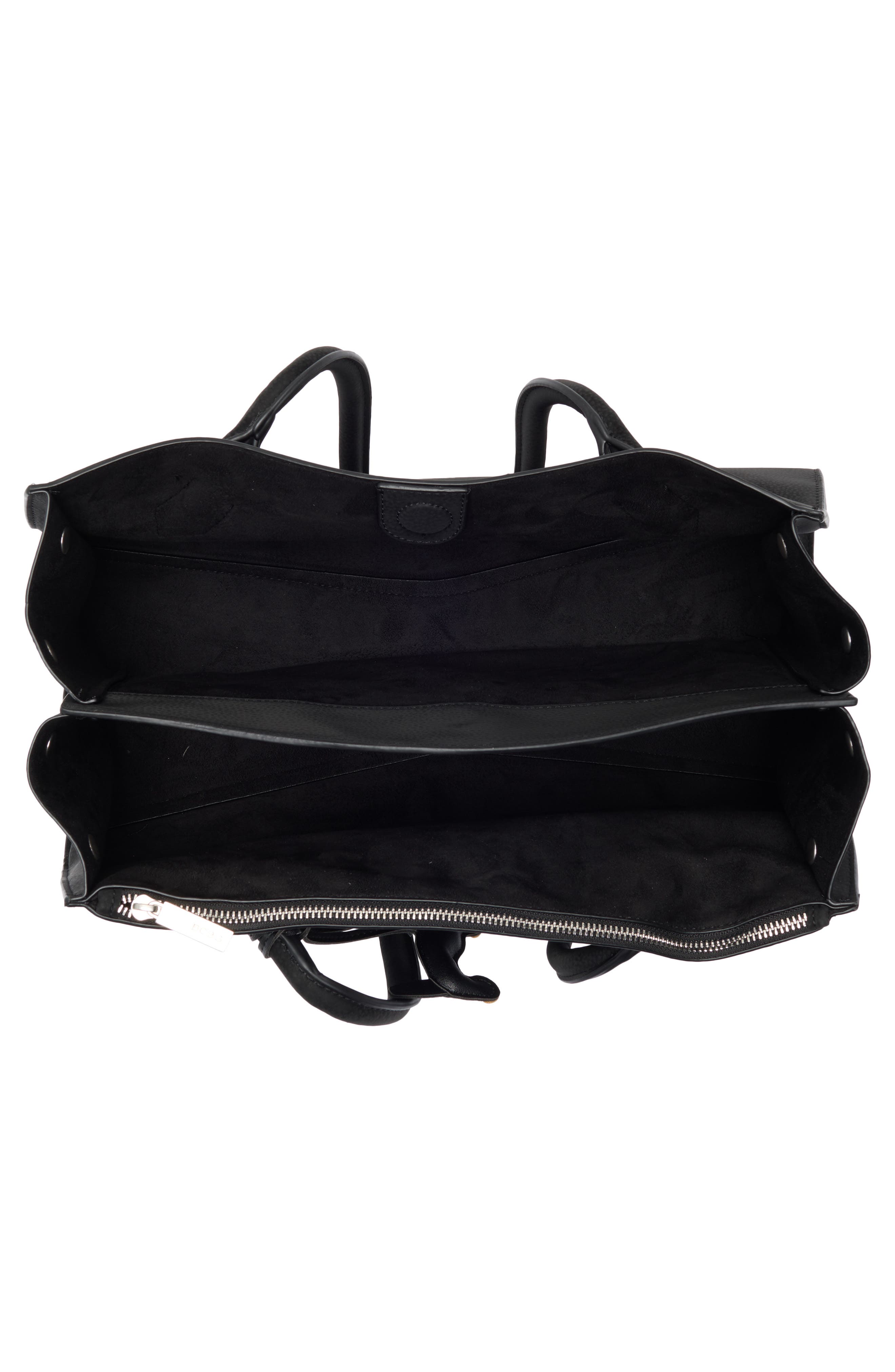 BCBG Large East/West Shoulder Bag, Alternate, color, Black