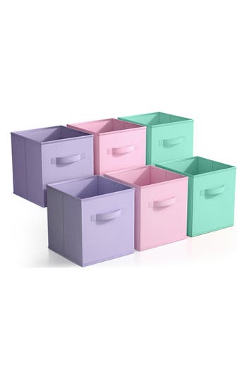 SORBUS SORBUS ASSORTED 6-PACK COLLAPSIBLE STORAGE CUBES 