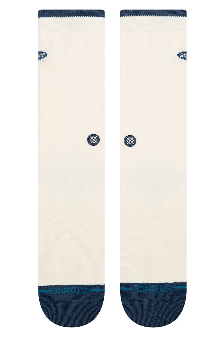 Combed Cotton Blend Crew Socks, Alternate, color, CANVAS