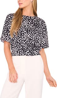 Halogen® Polka Dot Crepe Top