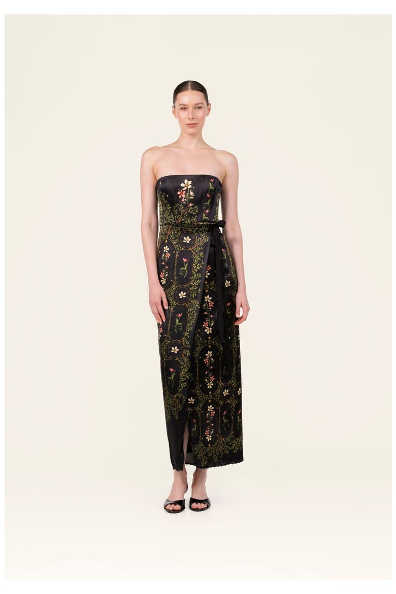 Cinefilia Noche Maxi Dress, Alternate, color, Black