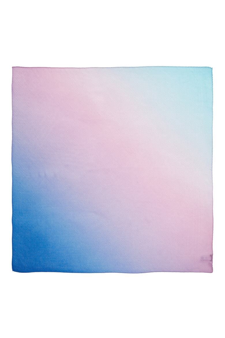 Pleated Square Scarf, Alternate, color, PURPLE DIFFUSED COLOR