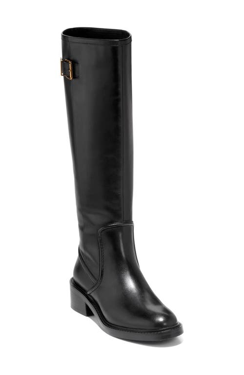 Cole Haan Silvana Tall Boot in Black Leather 