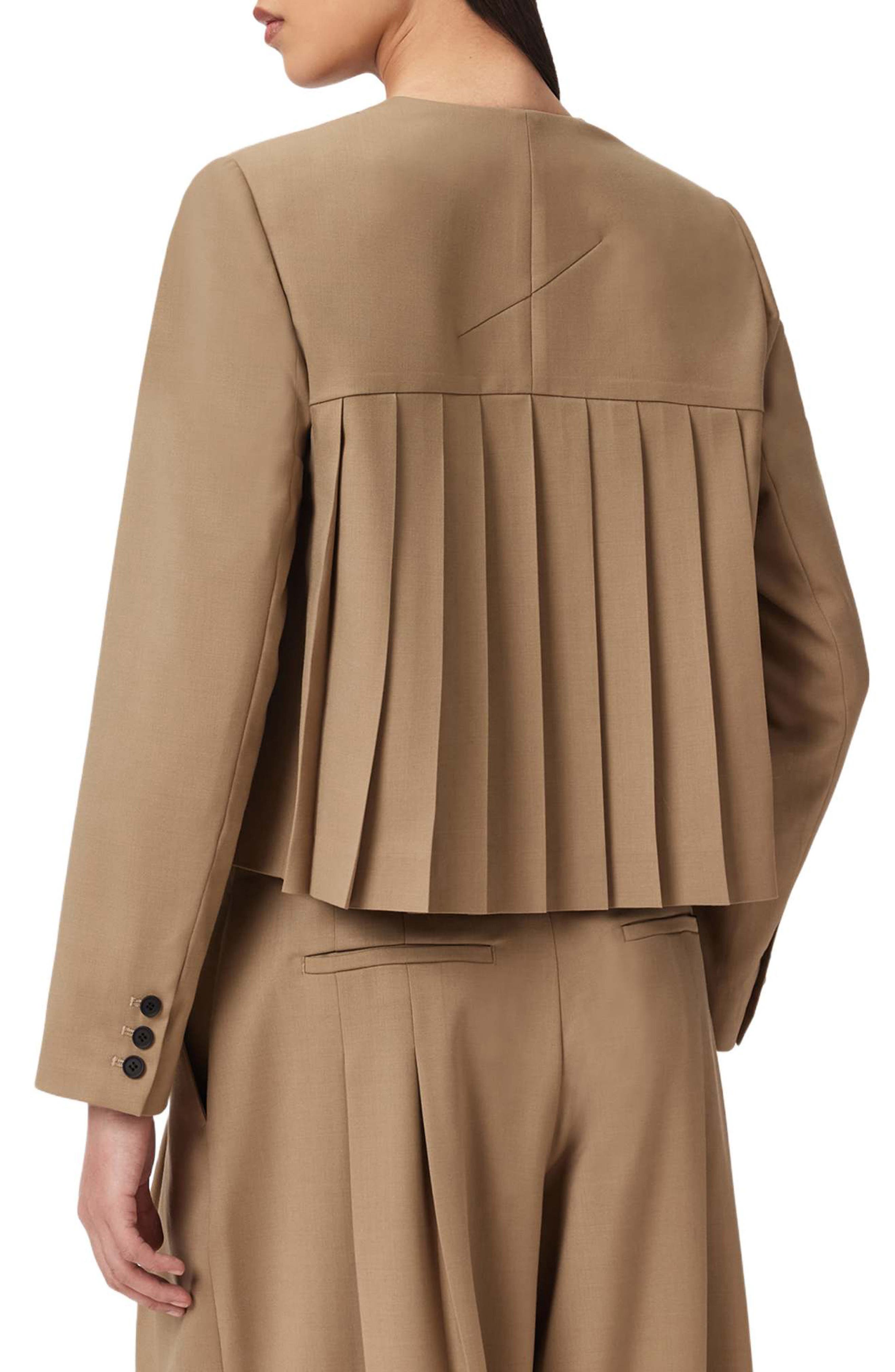 Poppy Wool Blend Crop Blazer - image 2