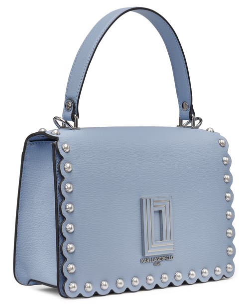 Karl Lagerfeld Paris Simone Crossbody With Pearls In Blue