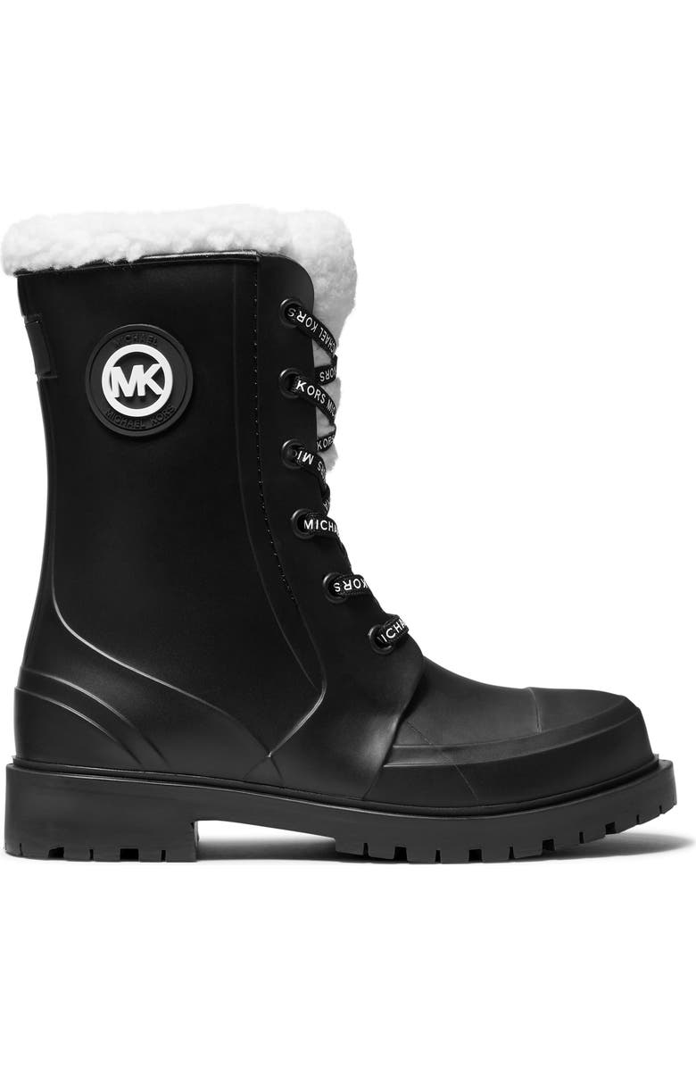 MICHAEL Michael Kors Montaigne Faux Fur Rain Boot, Alternate, color,