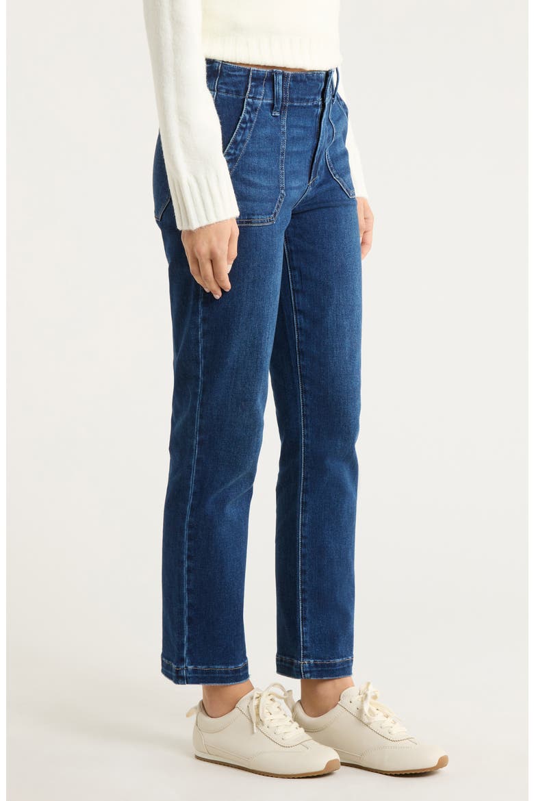Mayslie Ankle Straight Leg Jeans, Alternate, color, DRESDEN