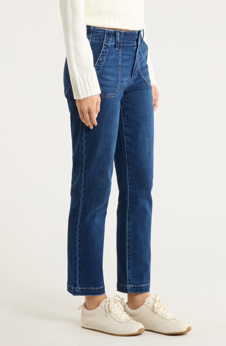 PAIGE Mayslie Ankle Straight Leg Jeans, Alternate, color, Dresden