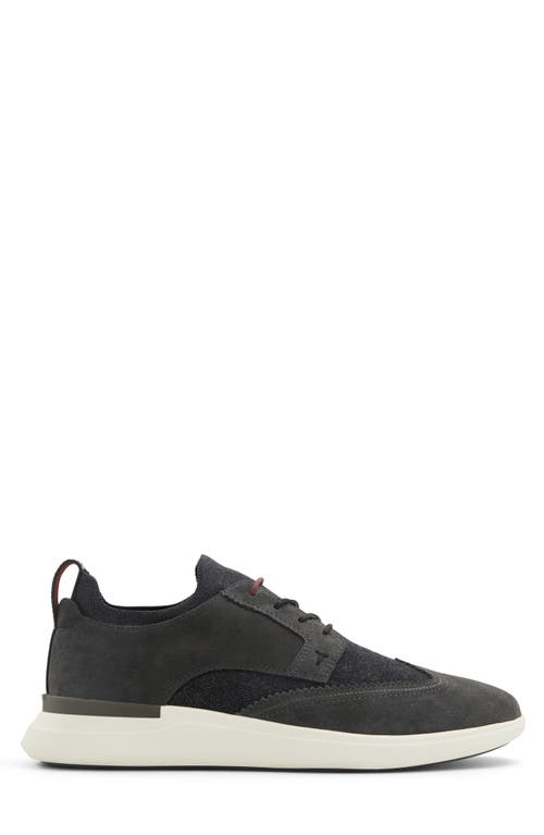 Ted Baker London Halton Sock Fit Wingtip Derby In Charcoal