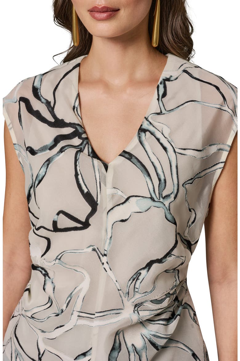 Swirl Print Burnout Sleeveless Knit Top, Alternate, color, AQUAMINT MULTI