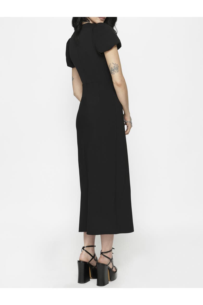Aubrey Embroidered Midi Dress, Alternate, color, Black