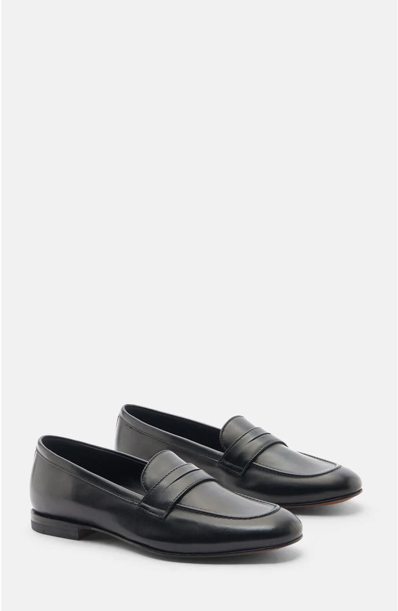 SCAROSSO Valeria Loafers, Main, color, Black - Calf