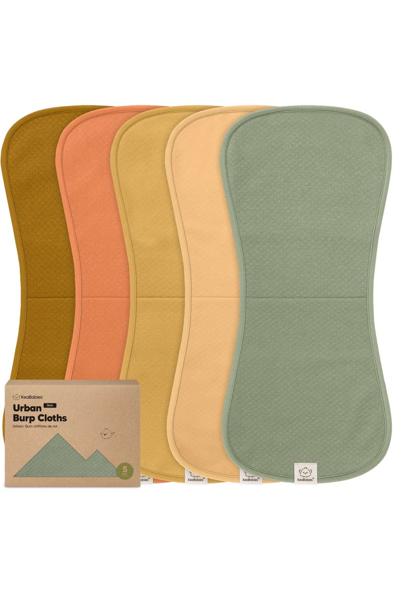 5-Pack Quin Burp Cloths, Main, color, Phase