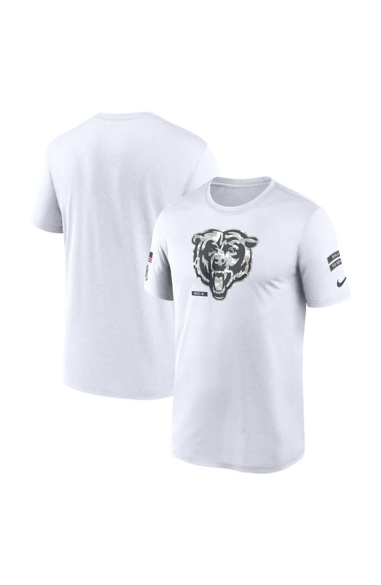 Nike Men's Nike White Chicago Bears 2024 Salute To Service Legend Performance T-Shirt, Main, color, 