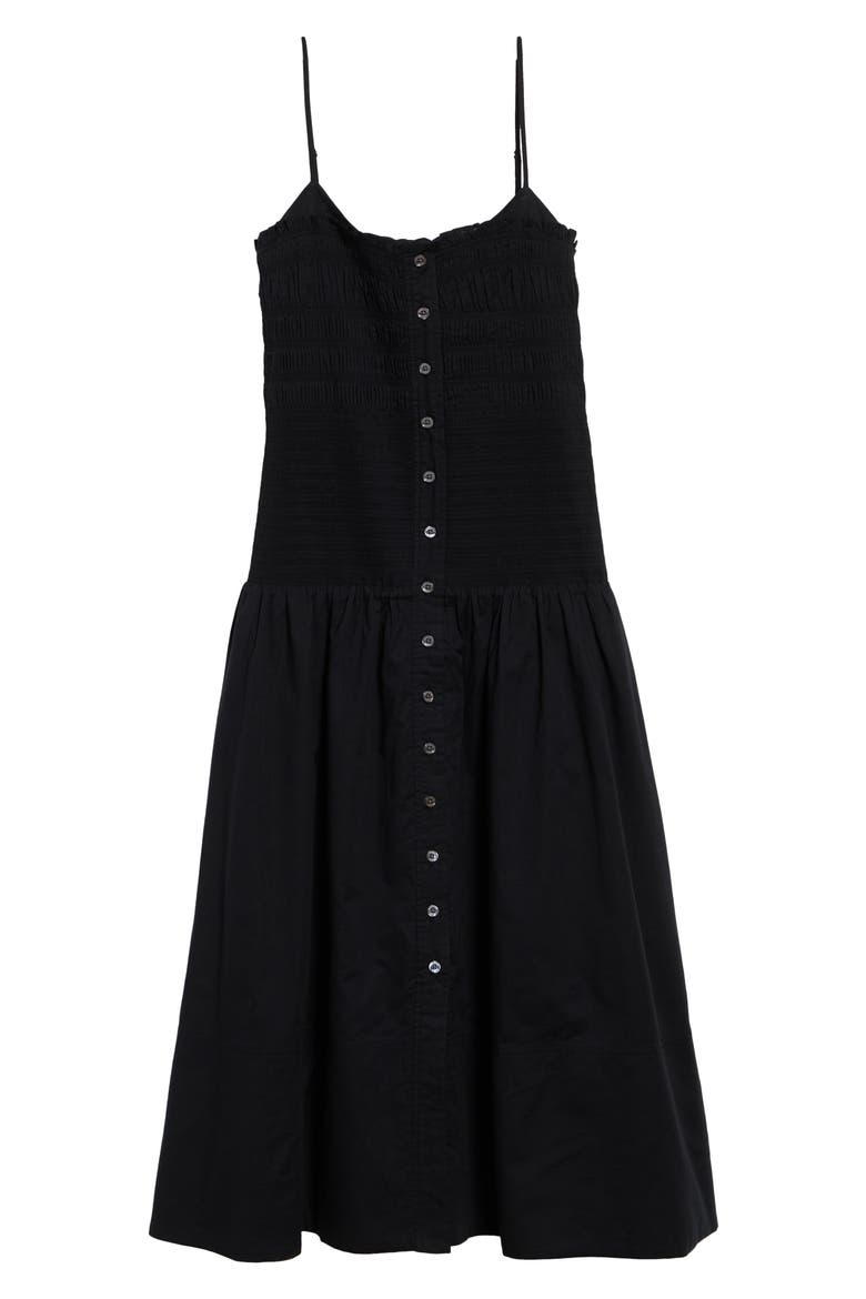Serenel Smock Sundress, Alternate, color, BLACK