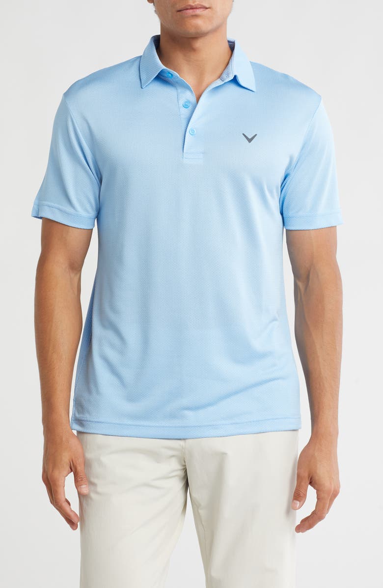 Chevron Jacquard Golf Polo