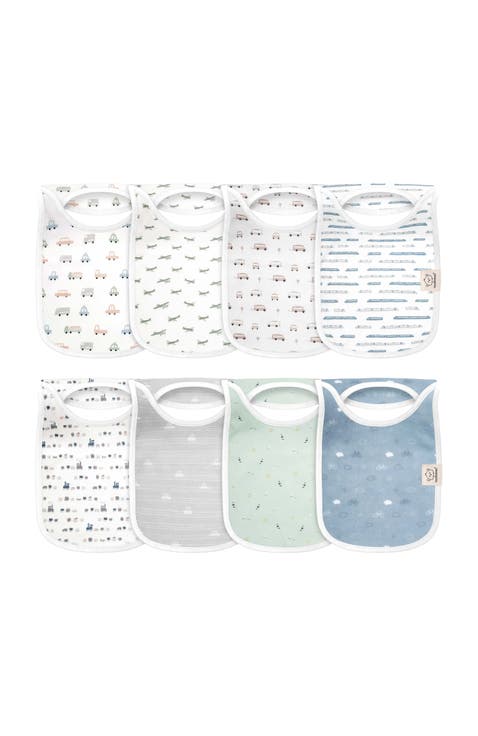 8-Pack Hallo Drool Bibs