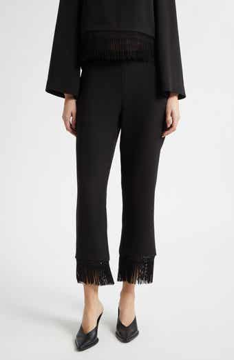 Bianca Fringe Trim Crop Pants