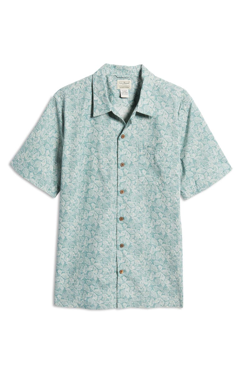 L.L.Bean Tropics Short Sleeve Button-Up Camp Shirt, Alternate, color,
