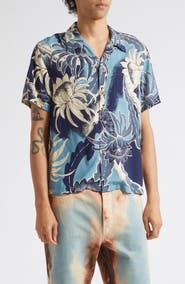 JW Anderson Floral Viscose Camp Shirt