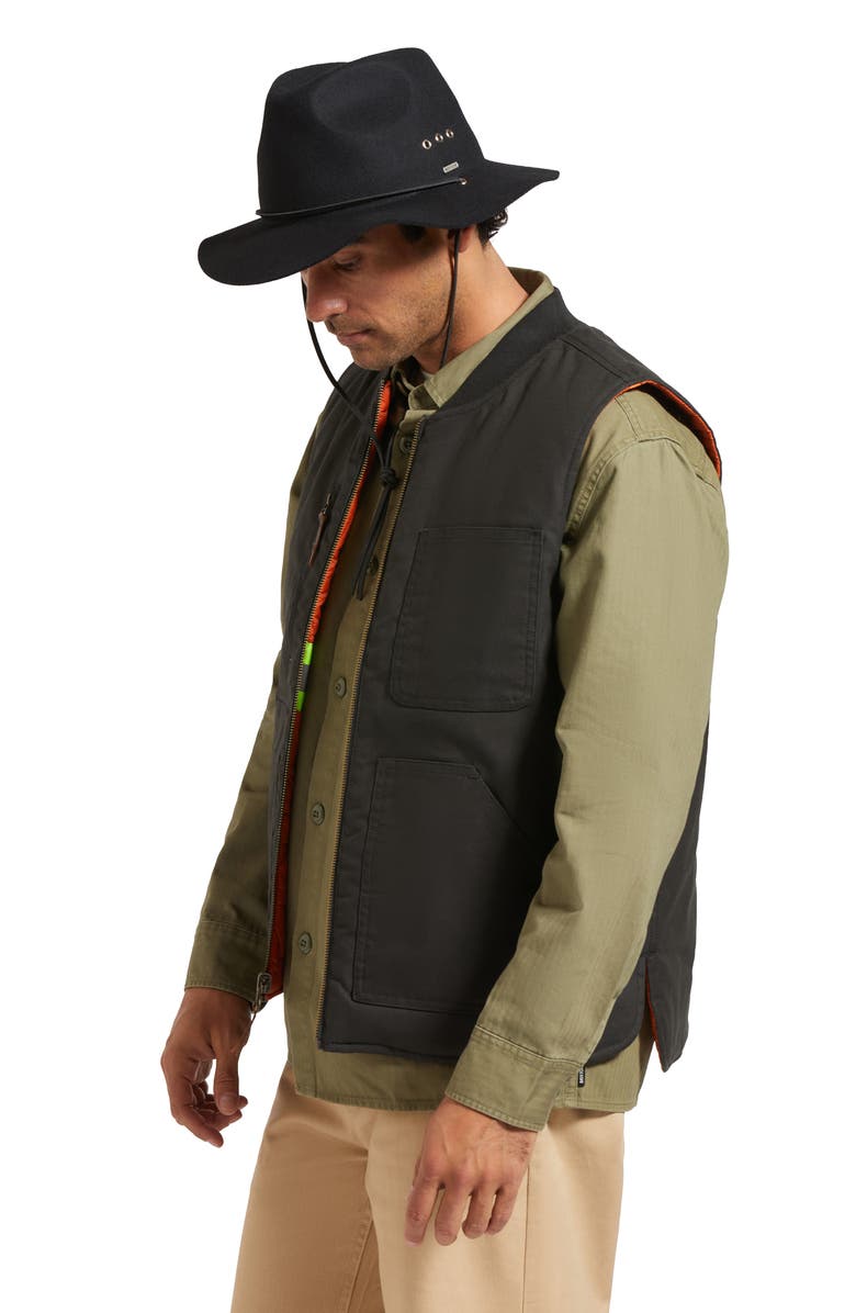 Brixton Wesley Wool Felt Fedora, Alternate, color, 