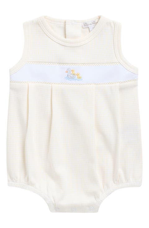 Bubble Duck Detail Pima Cotton Romper (Baby)
