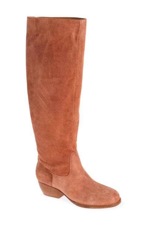 Suede Riding Boot