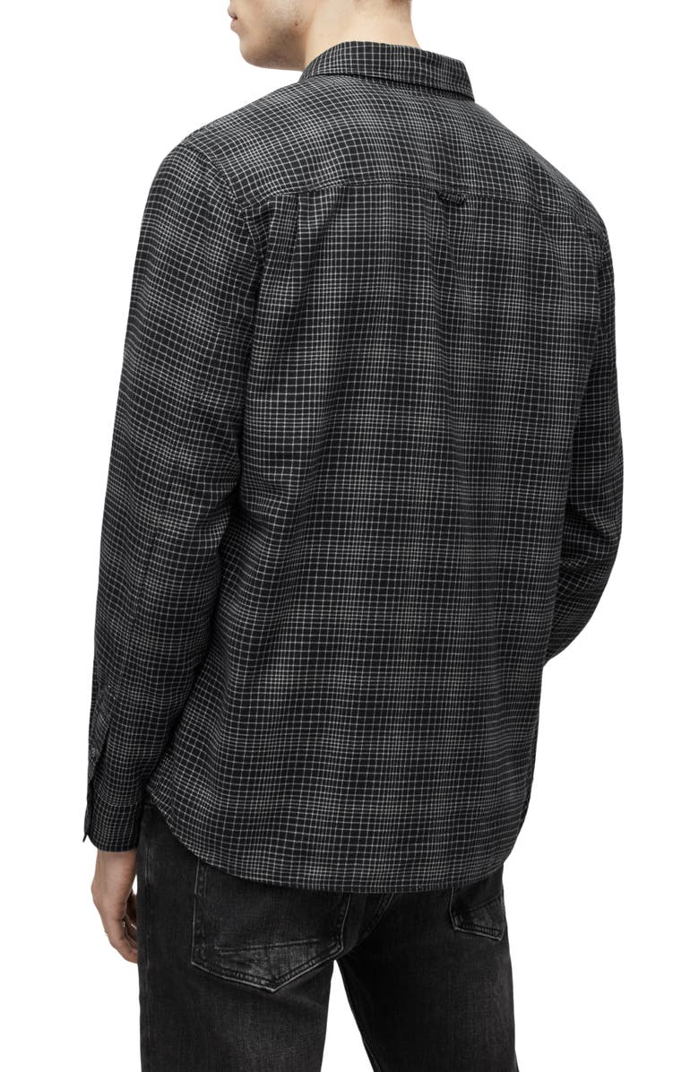 AllSaints Tucker Check Button-Up Shirt, Alternate, color, 