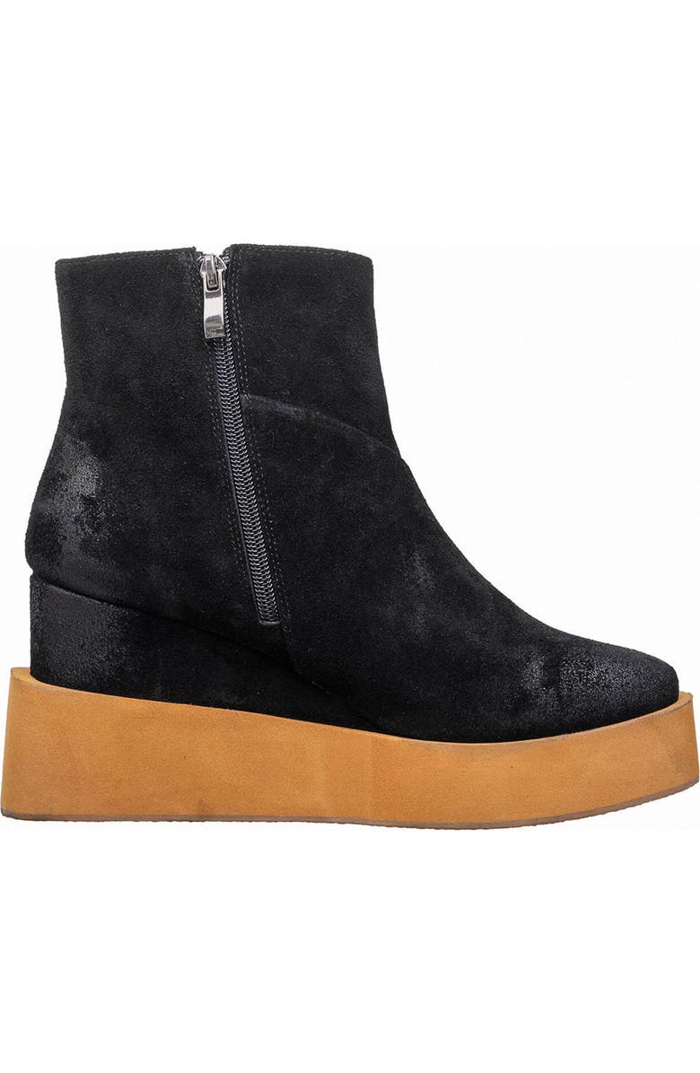 ANTELOPE Suede Platform Wedge Boot, Alternate, color, Black