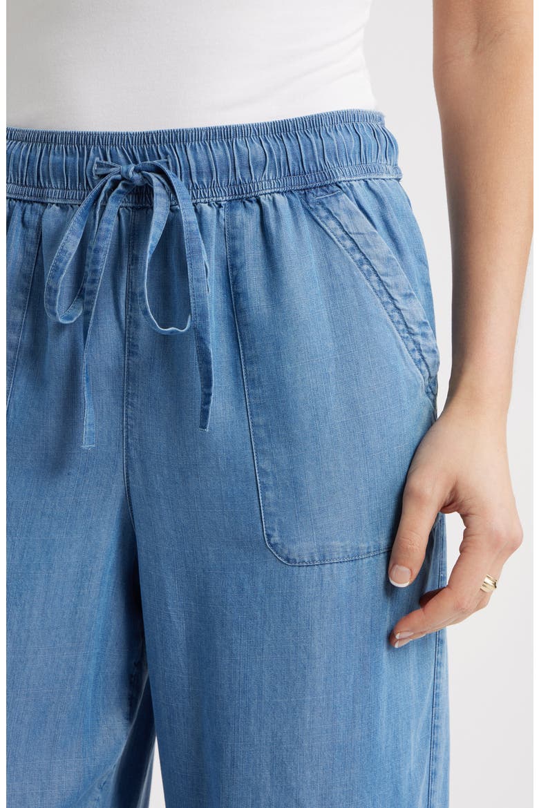 Ankle Drawstring Utility Pants, Alternate, color, MEDIUM WASH