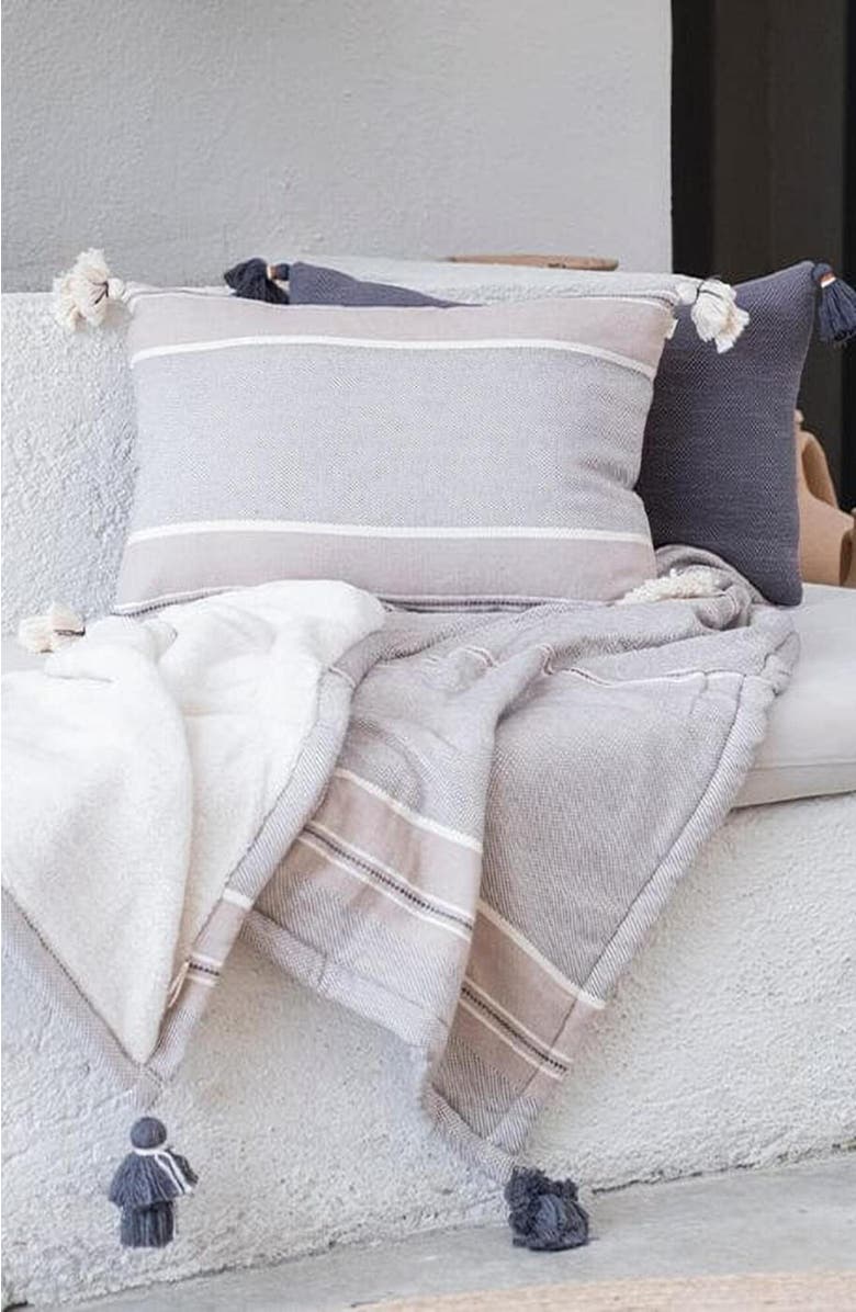 Olive & Linen Ravello Throw, Alternate, color,