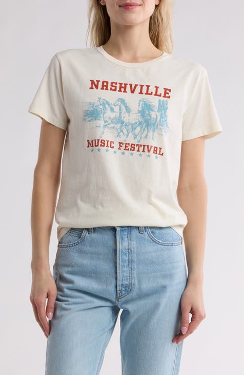 Nashville Music Festival Graphic Print T-Shirt