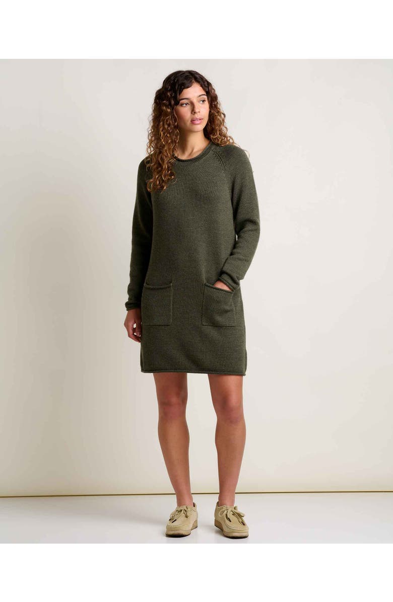 Toad & Co Alpineglo Sweater Dress, Alternate, color, Olive