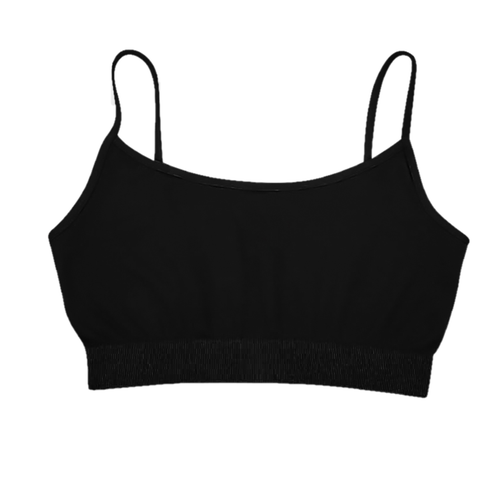 Malibu Sugar Solid Bra Cami In Black