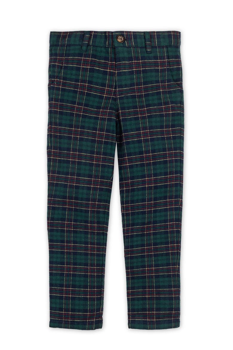 Kids' Organic Brushed Suit Pant, Main, color, Scottish Suit Plaid