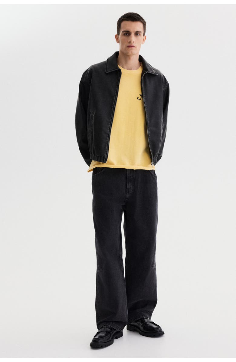 H&M Oversized boxy t-shirt, Alternate, color, Yellow/California