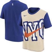 Nike Youth Nike Light Beige/Blue New York Knicks 2025/26 City Edition Max90 T-Shirt