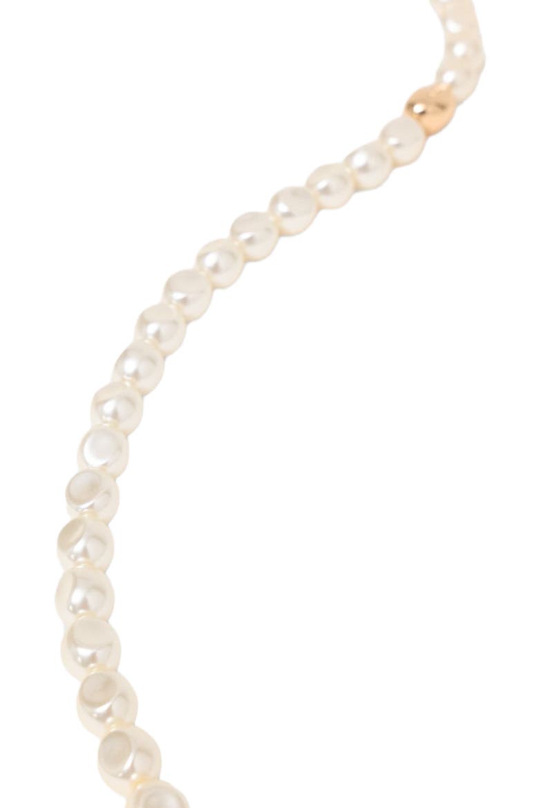Pearl choker necklace, Alternate, color, Gold