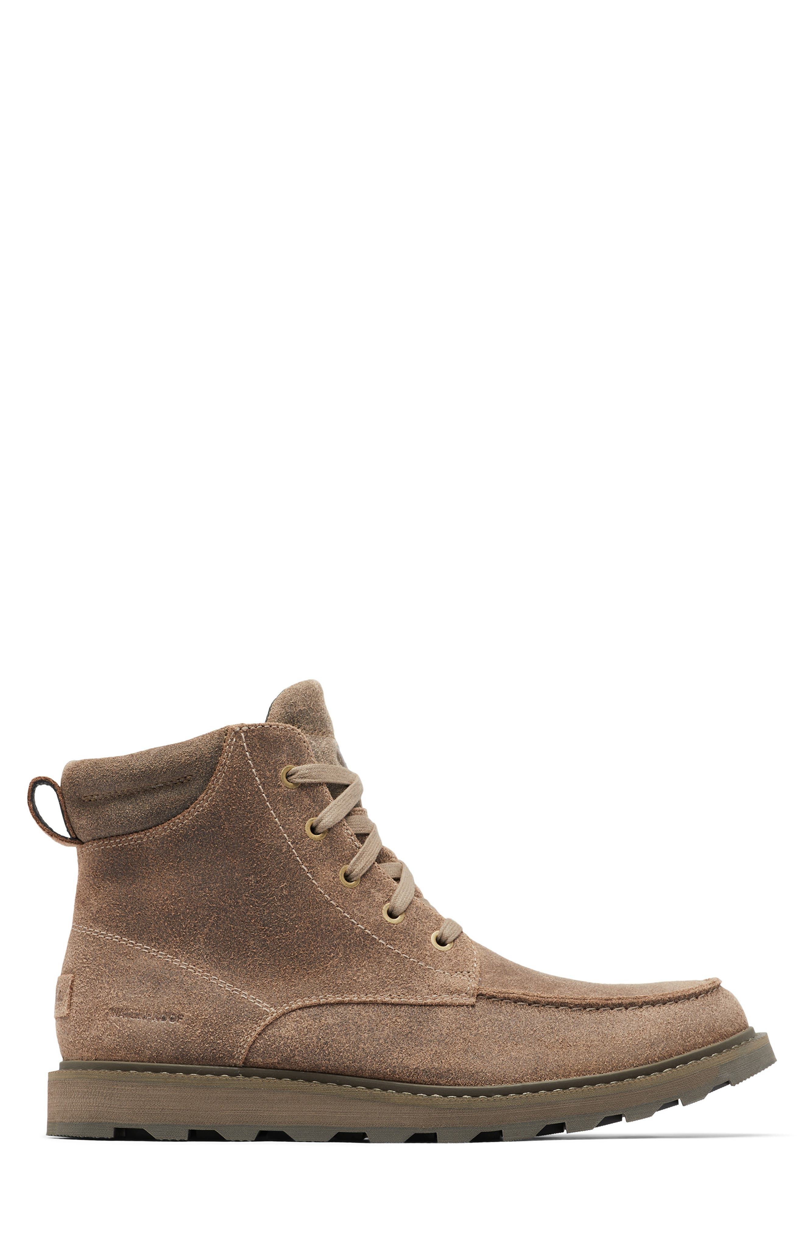 Madson II Moc Toe Waterproof Boot, Alternate, color, OMEGA TAUPE/ JET