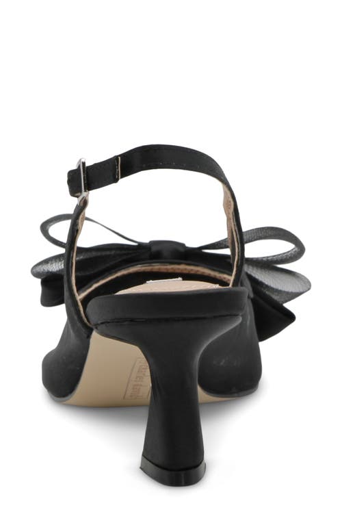 Charles David Arina Slingback Pointed Cap Toe Pump In Black