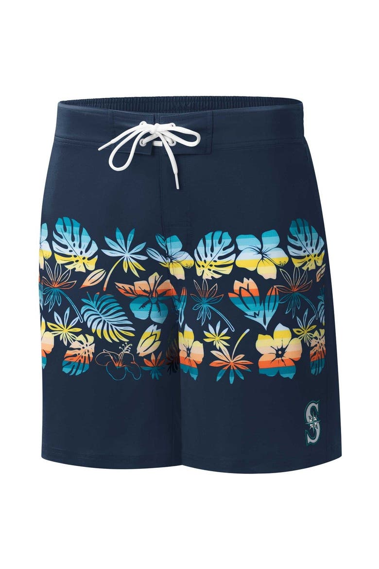 Men's G-III Sports by Carl Banks  Navy Seattle Mariners Breeze Volley Swim Shorts, Alternate, color, Navy