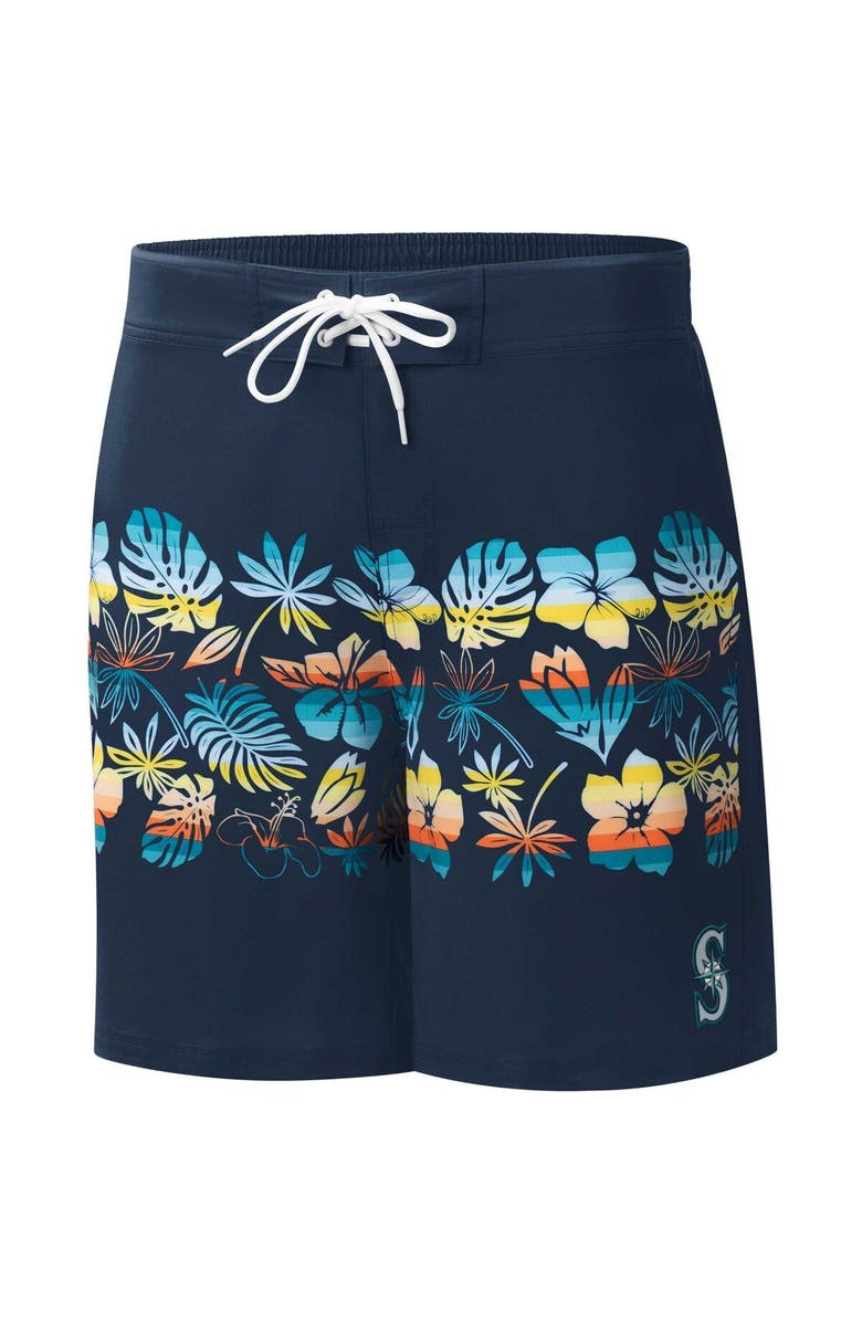 G-III SPORTS BY CARL BANKS Men's G-III Sports by Carl Banks  Navy Seattle Mariners Breeze Volley Swim Shorts, Alternate, color, Navy