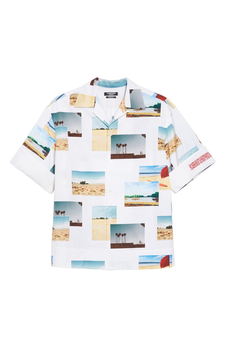 CALVIN KLEIN 205W39NYC Print Sport Shirt, Alternate, color, 