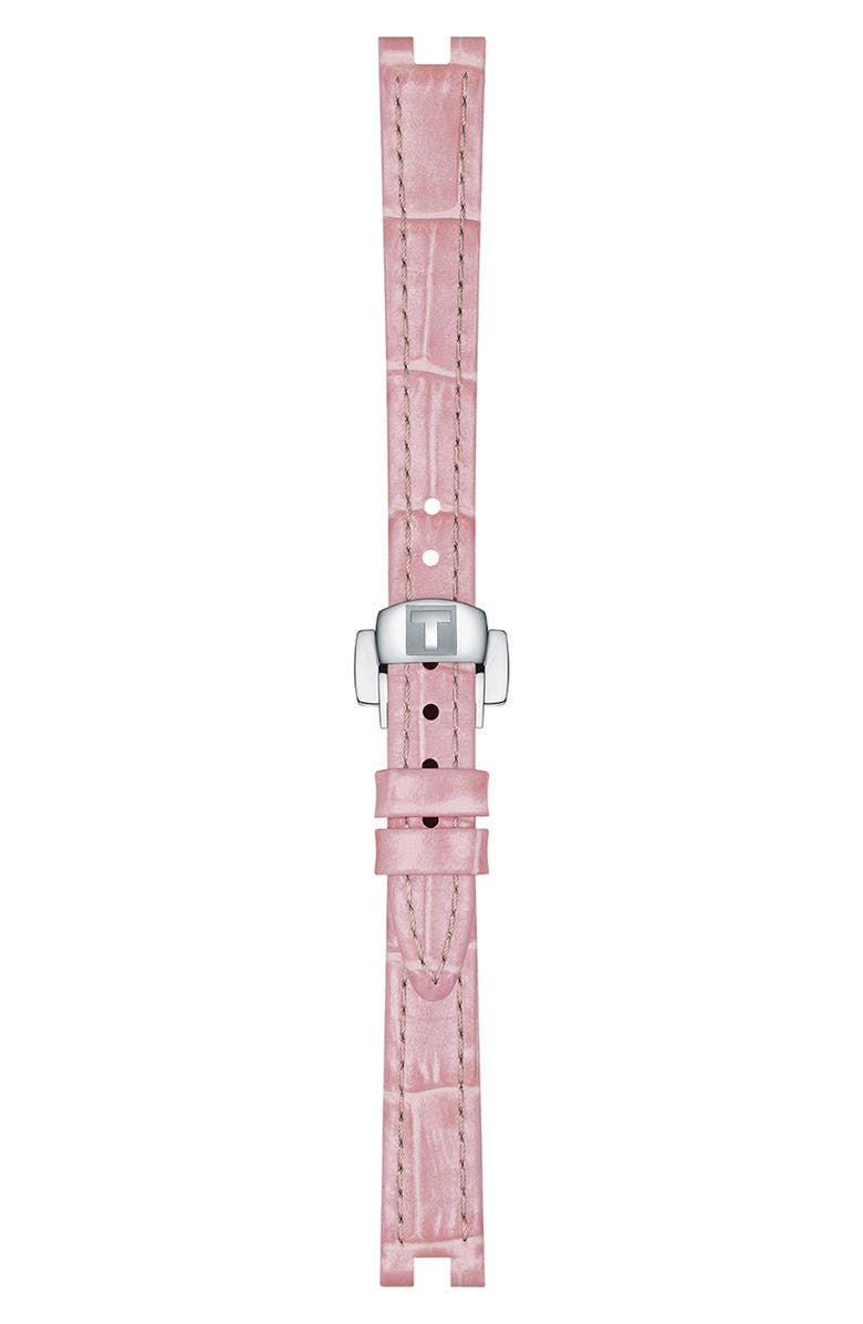 Tissot Bellissima Leather Strap Watch, 26mm, Alternate, color, Pink